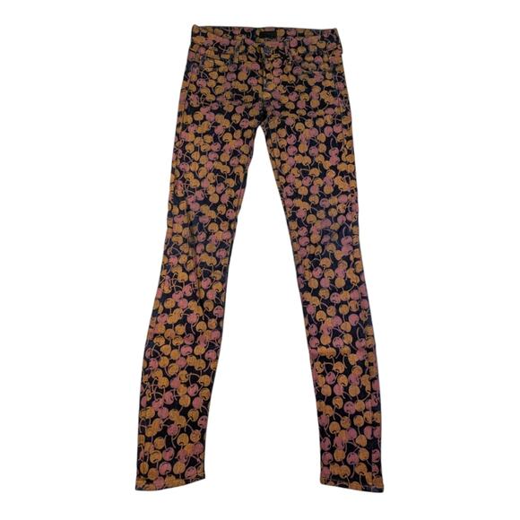 Mother the Looker Cherry Pickin EUC $238 Size 24 J1642 - Picture 3 of 8